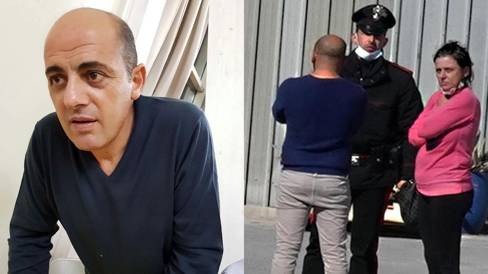 La moglie e il cognato con un carabiniere nel piazzale dell'azienda e la vittima