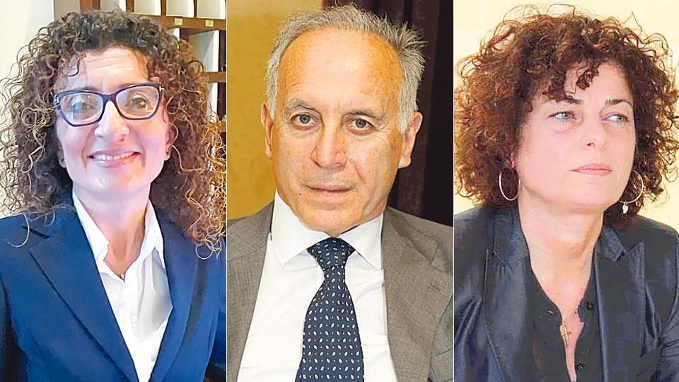 Da sinistra Maria Rosaria Francavilla (Viareggio), Paolo Corchia (Forte),  Maria Bracciotti (Lido)