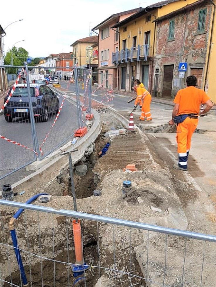 Fiora, in corso una riparazione urgente
