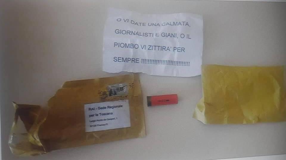 Firenze, busta con cartuccia e minacce di morte a Giani e ai giornalisti Rai