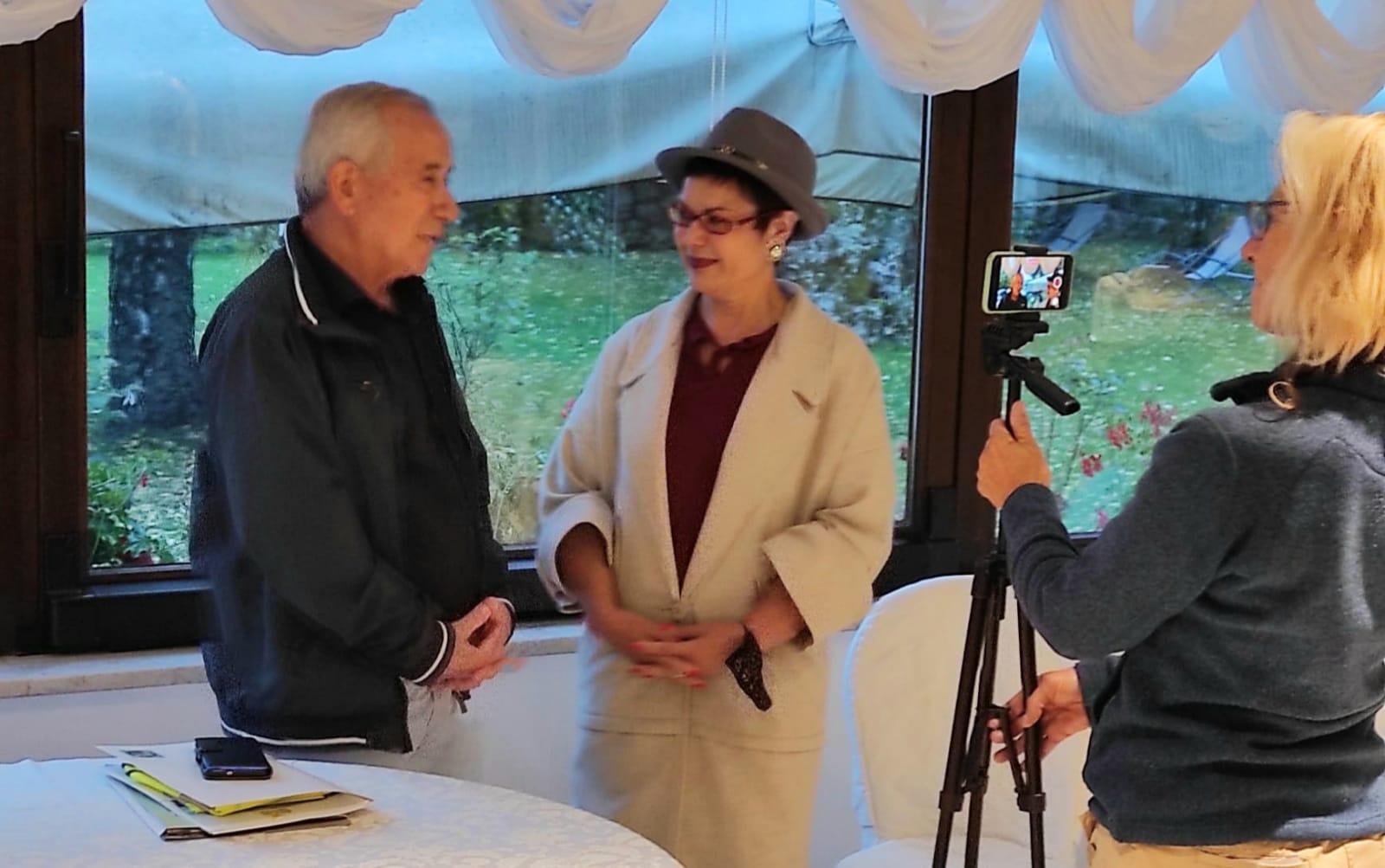 Giampiero Pinna all'assemblea che si è tenuta a Pescasseroli