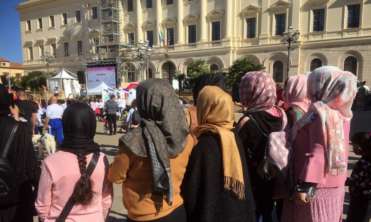 Le donne afghane in piazza d’Italia