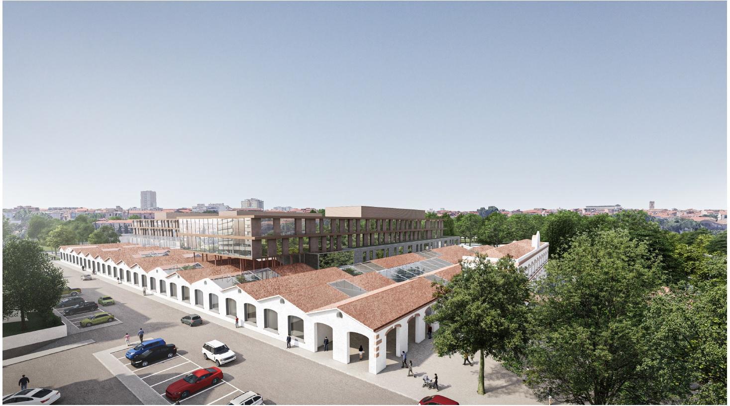Il rendering del nuovo ospedale che sorgerà in via della Meridiana tra ex Pirelli e Parterre