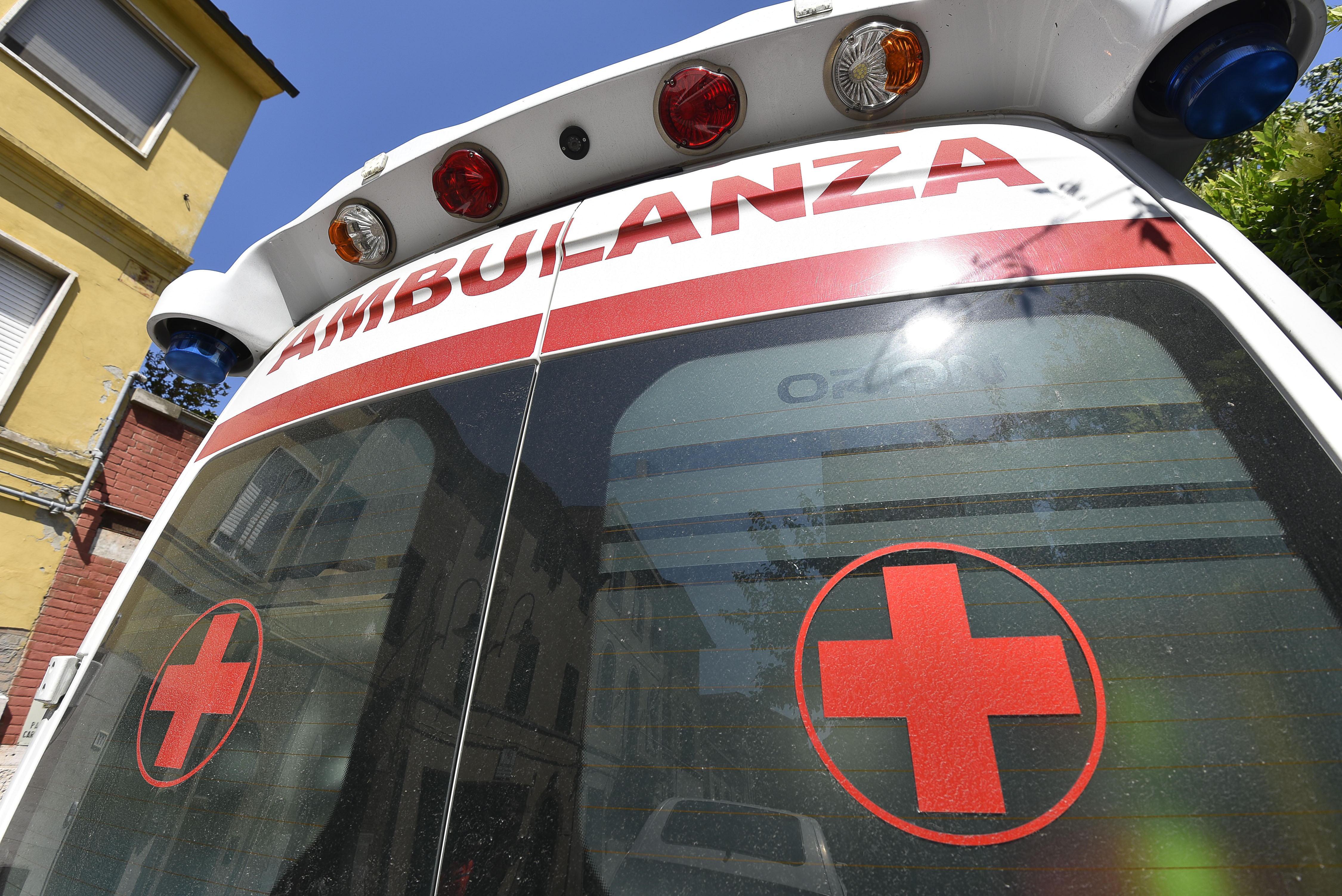 Un'ambulanza del 118