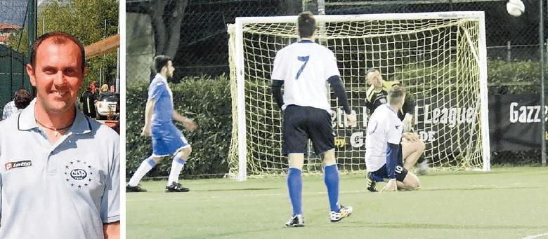 A sinistra Dario Ghiselli, a destra una partita in notturna