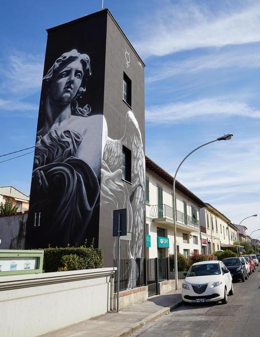 Un cielo dantesco in arrivo a Santa Maria grazie all’artista “Neve” 