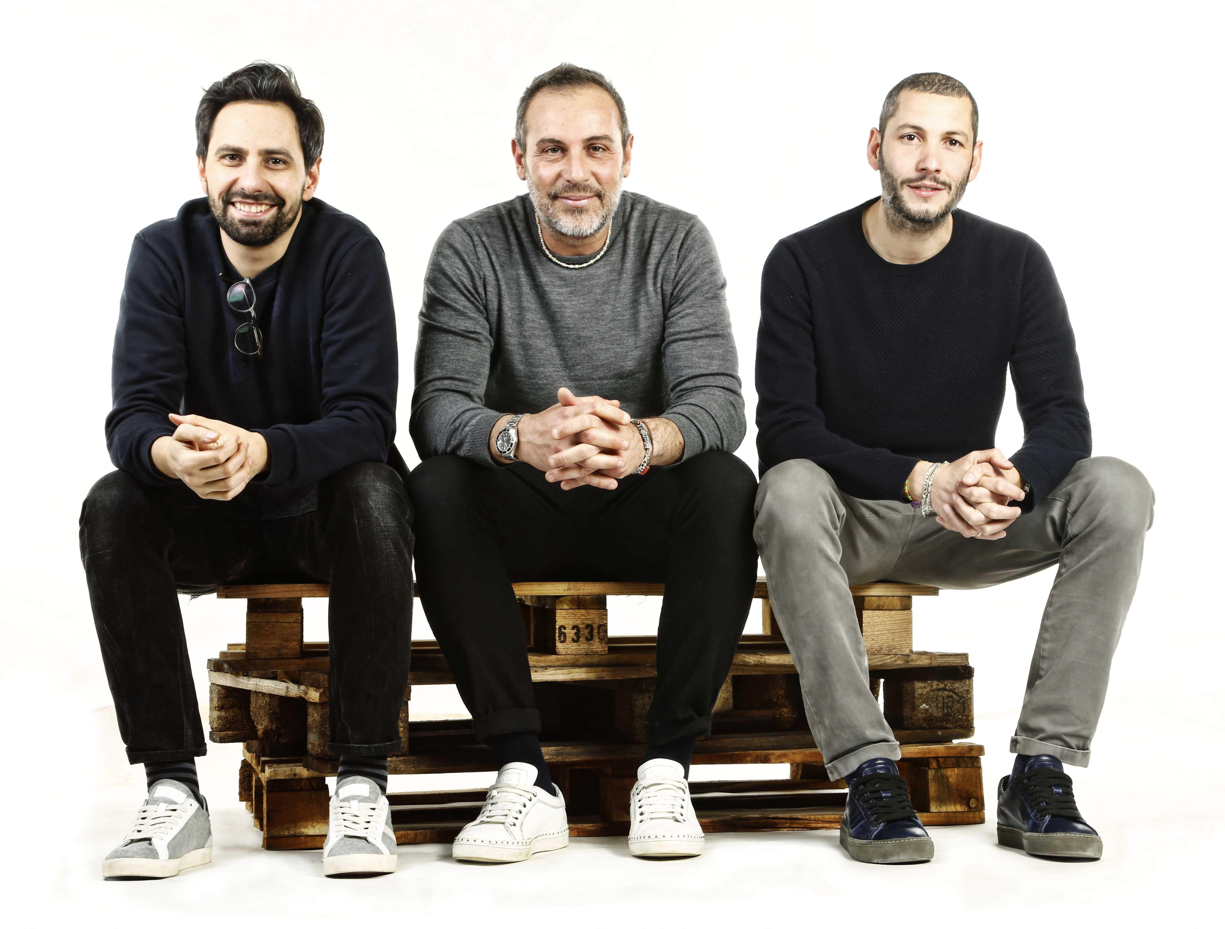 Da sinistra Tommaso Santoni, Emiliano Paci e Damiano Innocenti