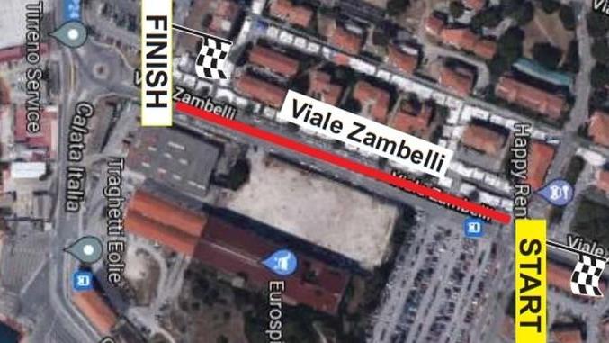 Viale Zambelli diventa una pista