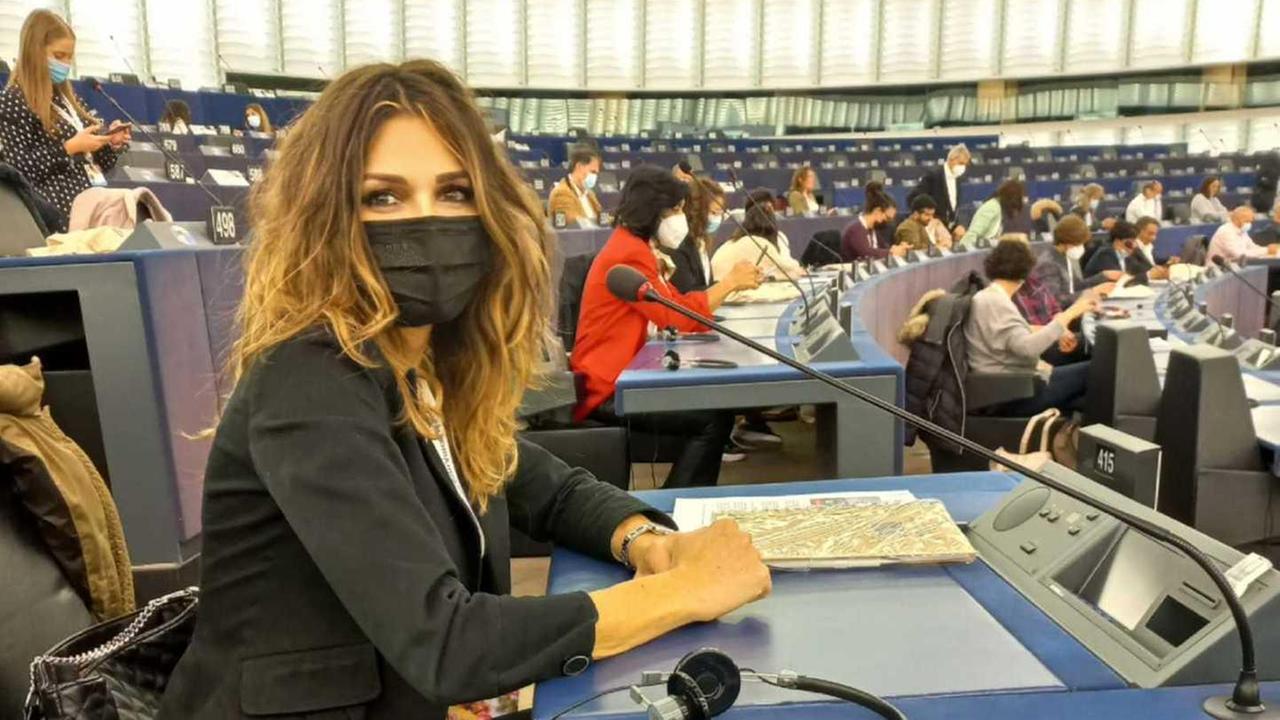 Giuseppina Olia al parlamento di Strasburgo