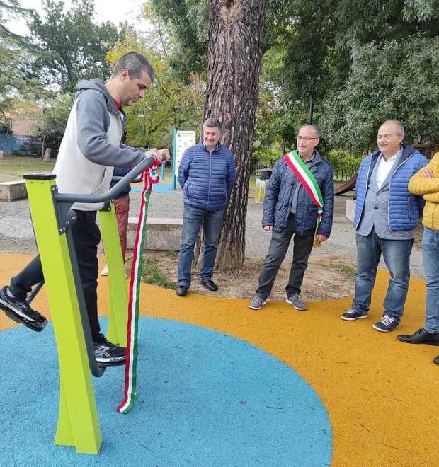Un’area fitness nel giardino “Don Mazzei”