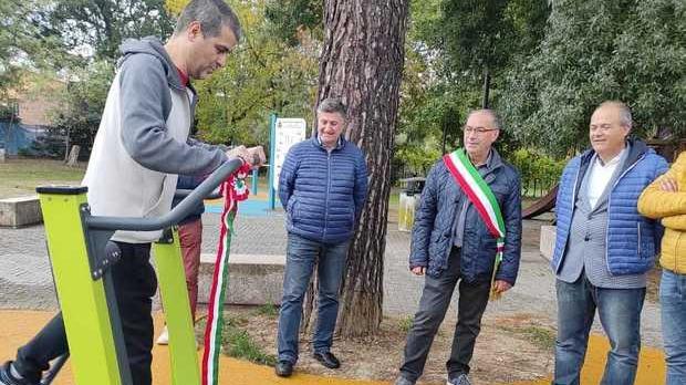 Un’area fitness nel giardino “Don Mazzei”