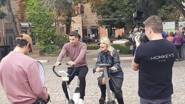 “Cake star” a Ferrara I conduttori in cyclette