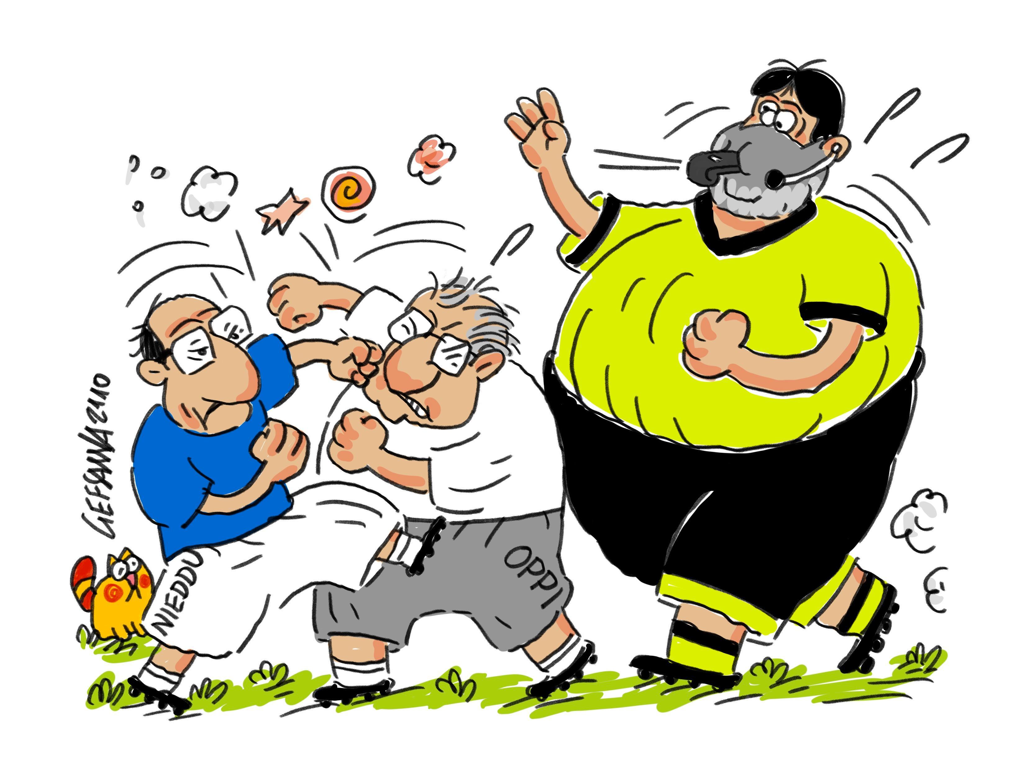 La vignetta di Gef: la Sanità spacca la maggioranza in consiglio regionale