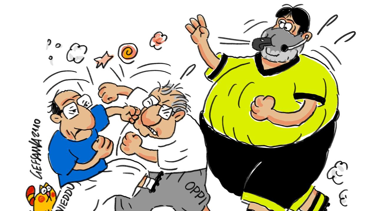La vignetta di Gef: la Sanità spacca la maggioranza in consiglio regionale