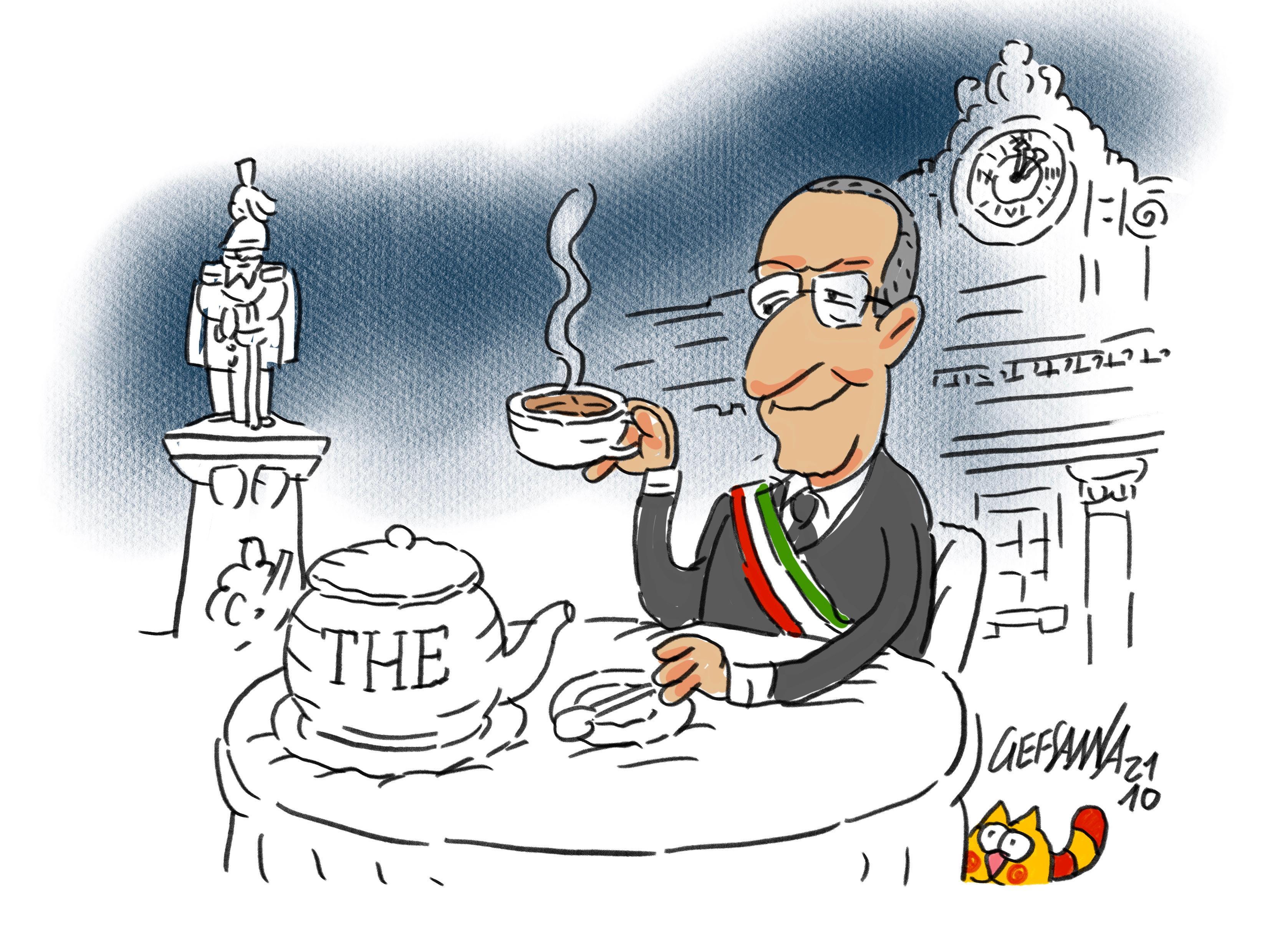 La vignetta di Gef: basta risse, il sindaco di Sassari vieta l'alcol nelle strade