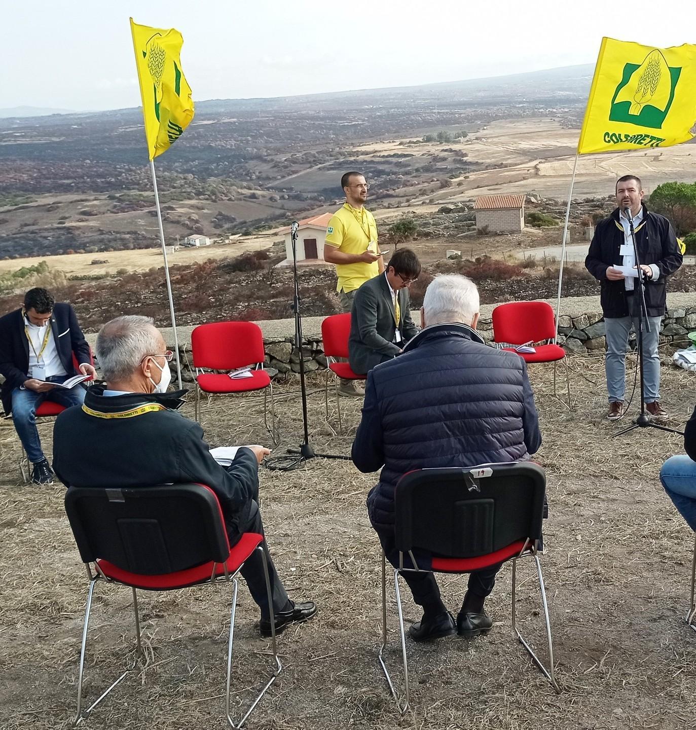 Coldiretti nel cuore dei roghi 