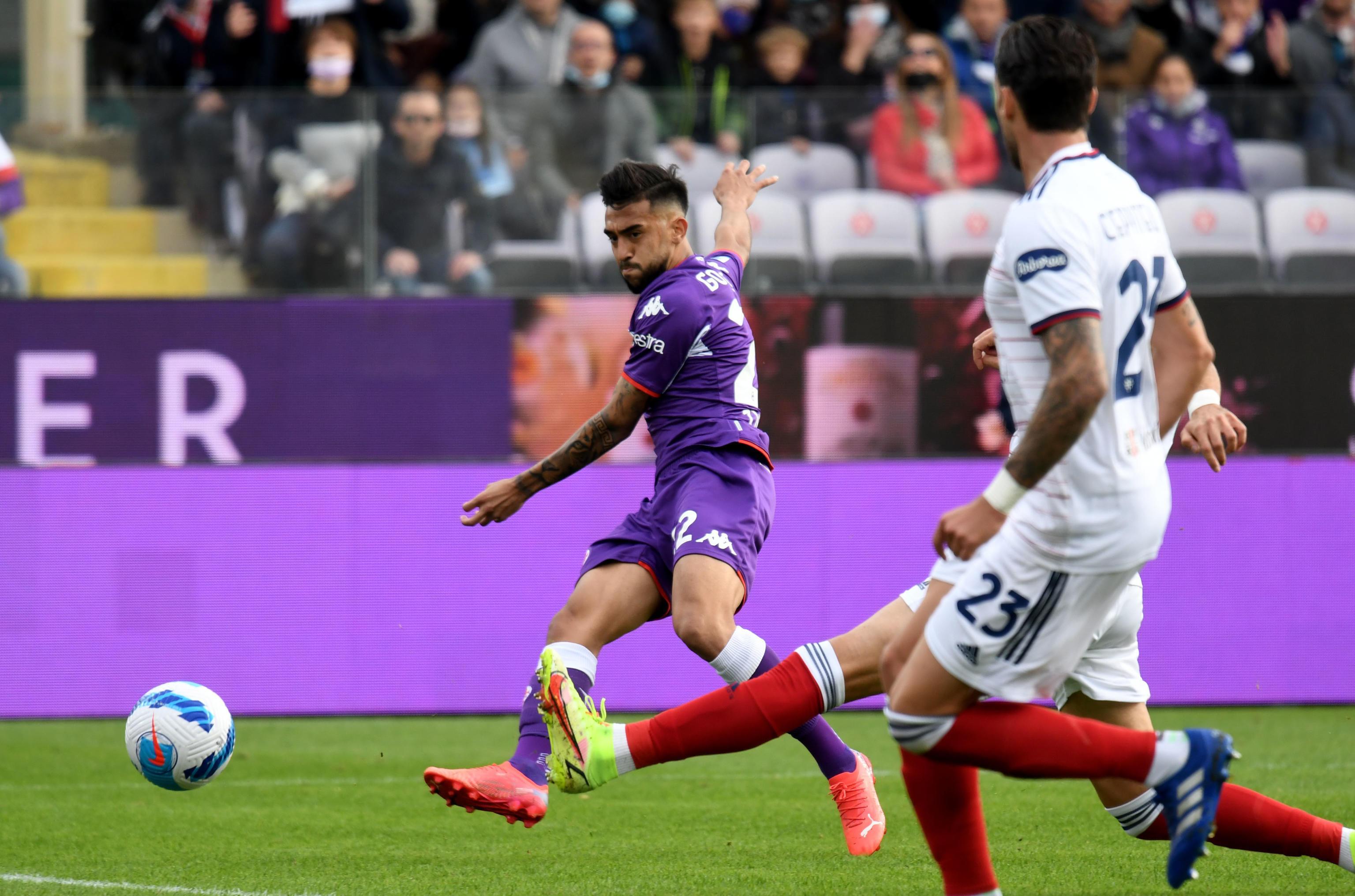 Il gol del 2-0 della Fiorentina siglato da Nico Gonzalez