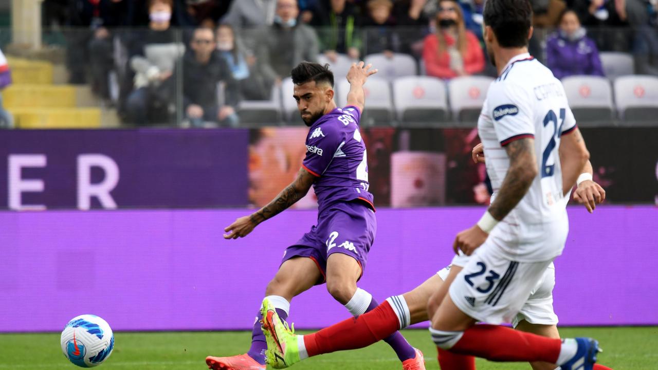 Il gol del 2-0 della Fiorentina siglato da Nico Gonzalez