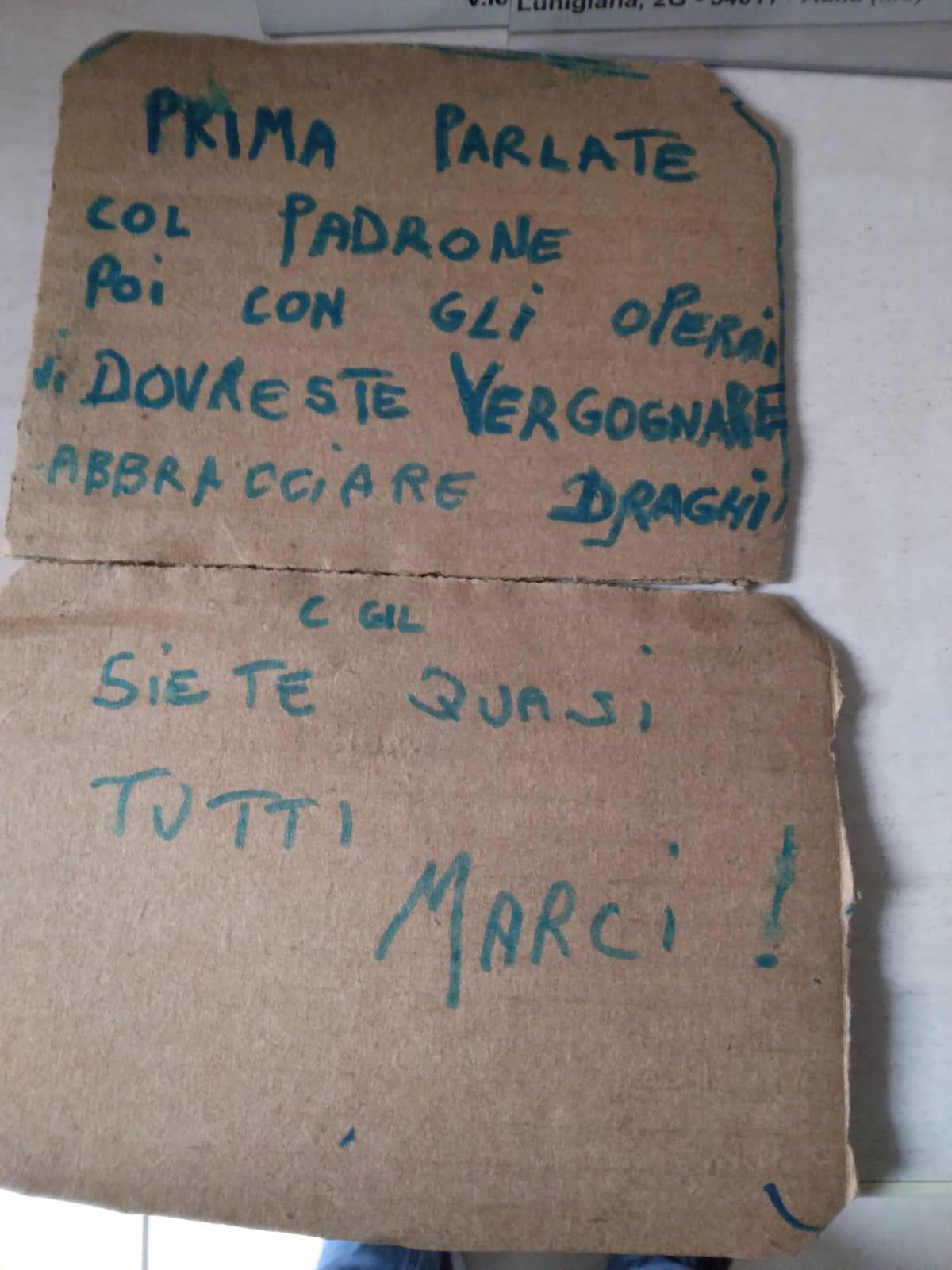 Minacce alla Camera del Lavoro a Massa e a Pontremoli