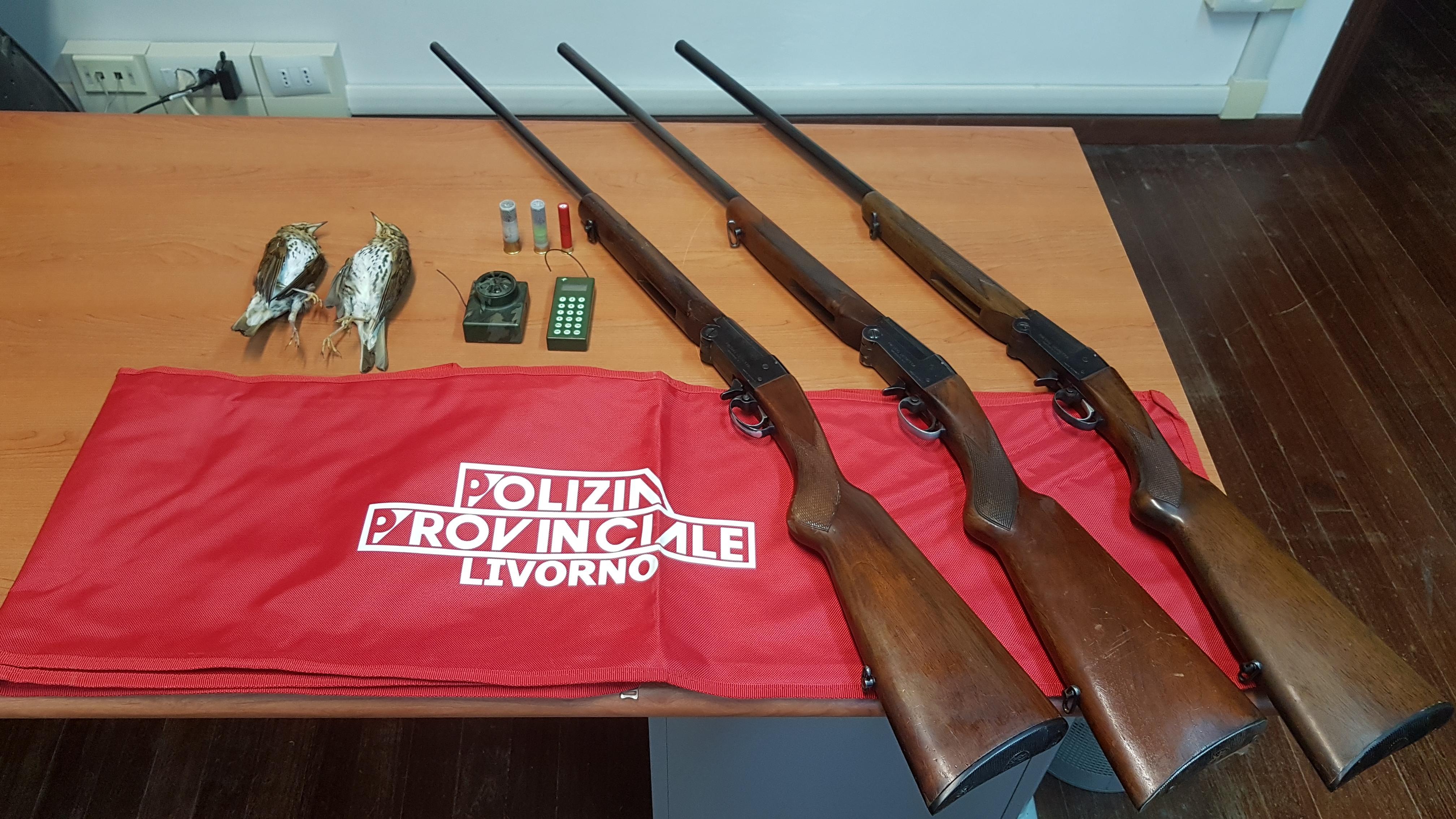 Il sequestro della polizia provinciale