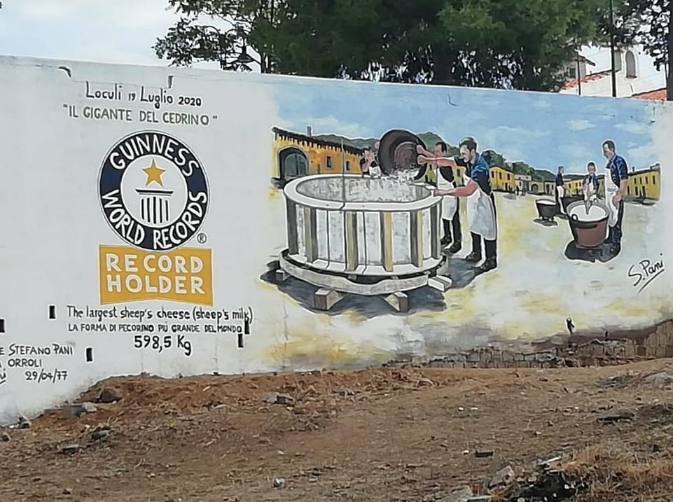 Un murale per il formaggio da record 