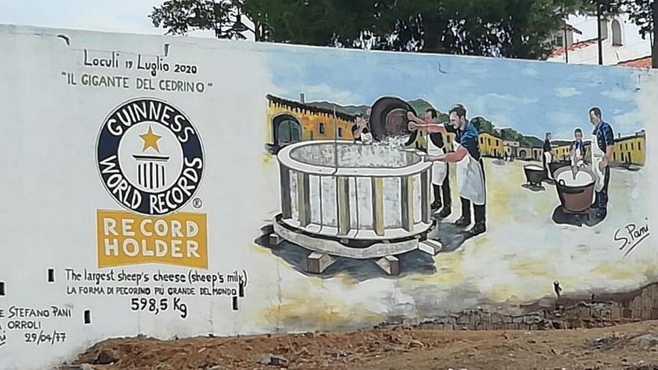 Un murale per il formaggio da record 