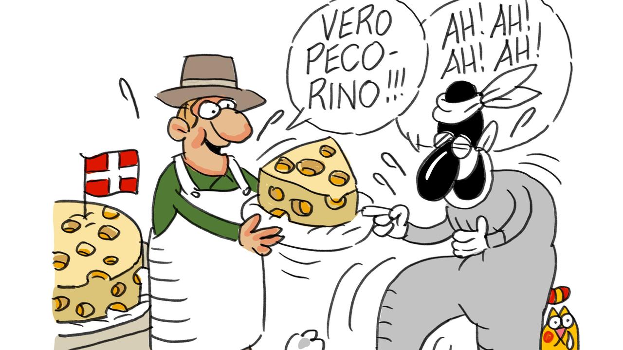 La vignetta di Gef: il pecorino è il quarto prodotto italiano più taroccato