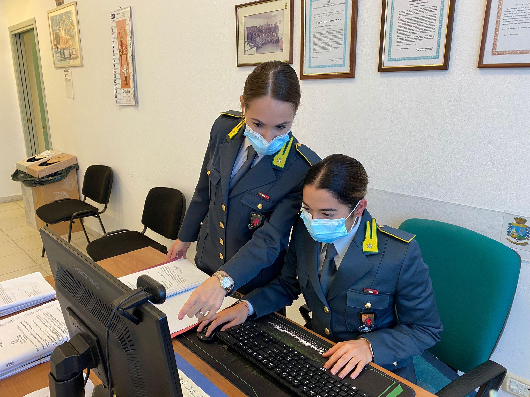 Controlli della guardia di finanza di Cecina
