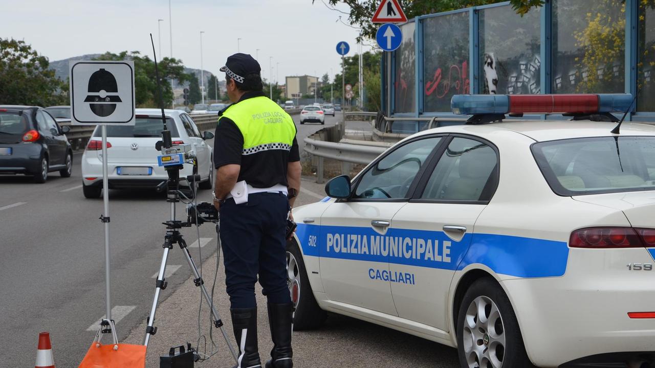 Cagliari, le postazioni autovelox della polizia locale a novembre