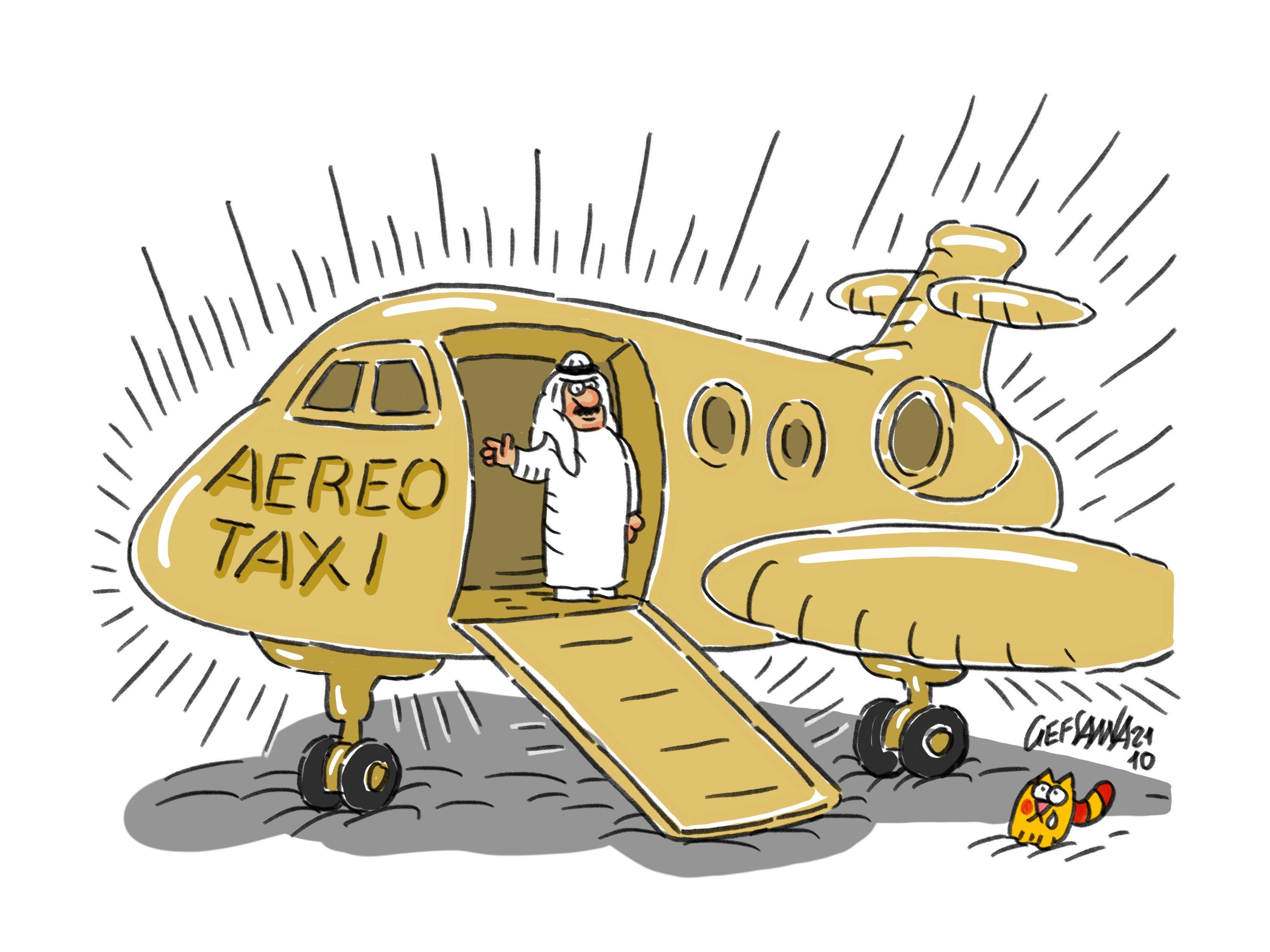 La vignetta di Gef: operata di tumore costretta a rientrare a Olbia in aeroambulanza 