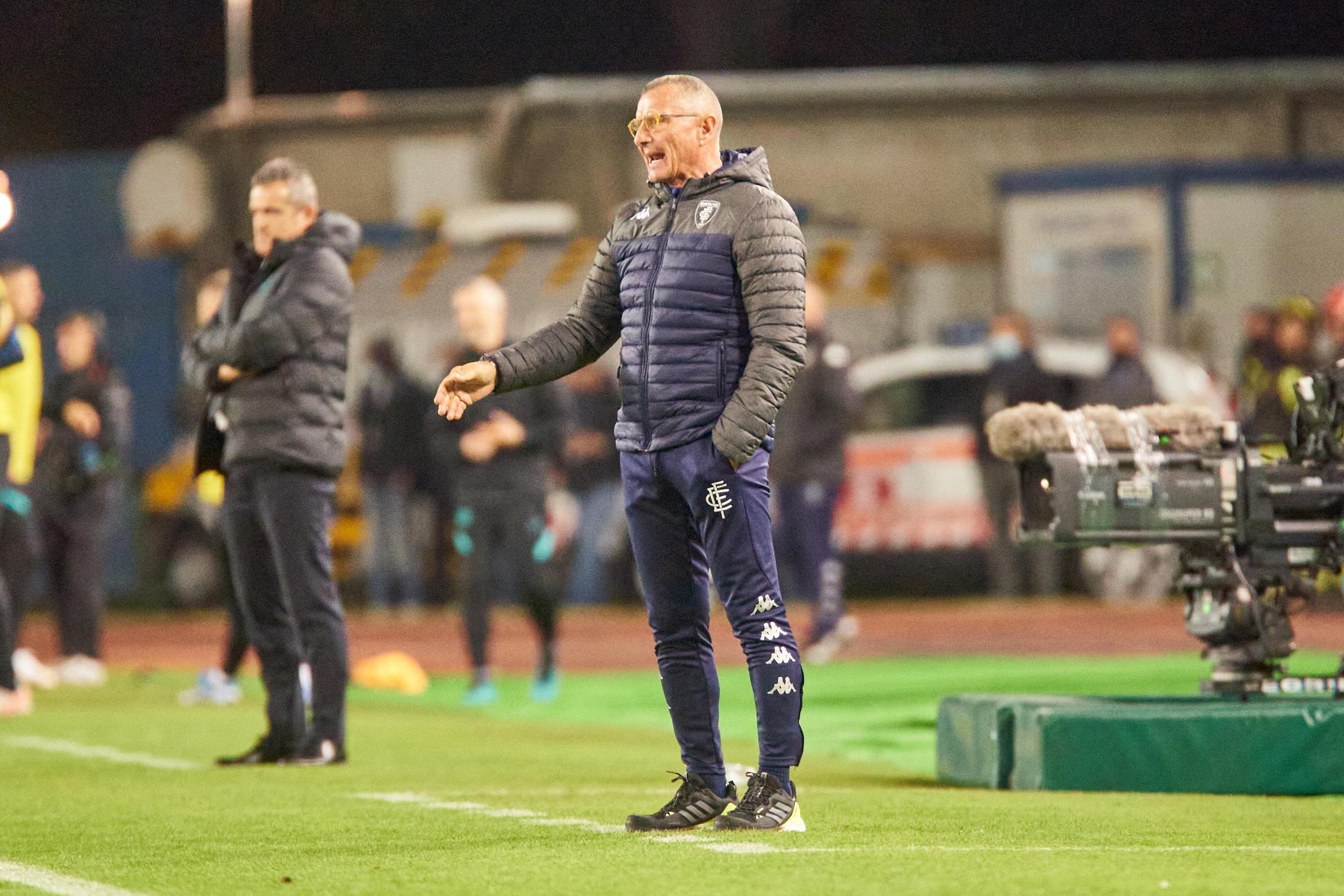 Aurelio Andreazzoli a bordo campo durante Empoli-Inter (foto Sestini)