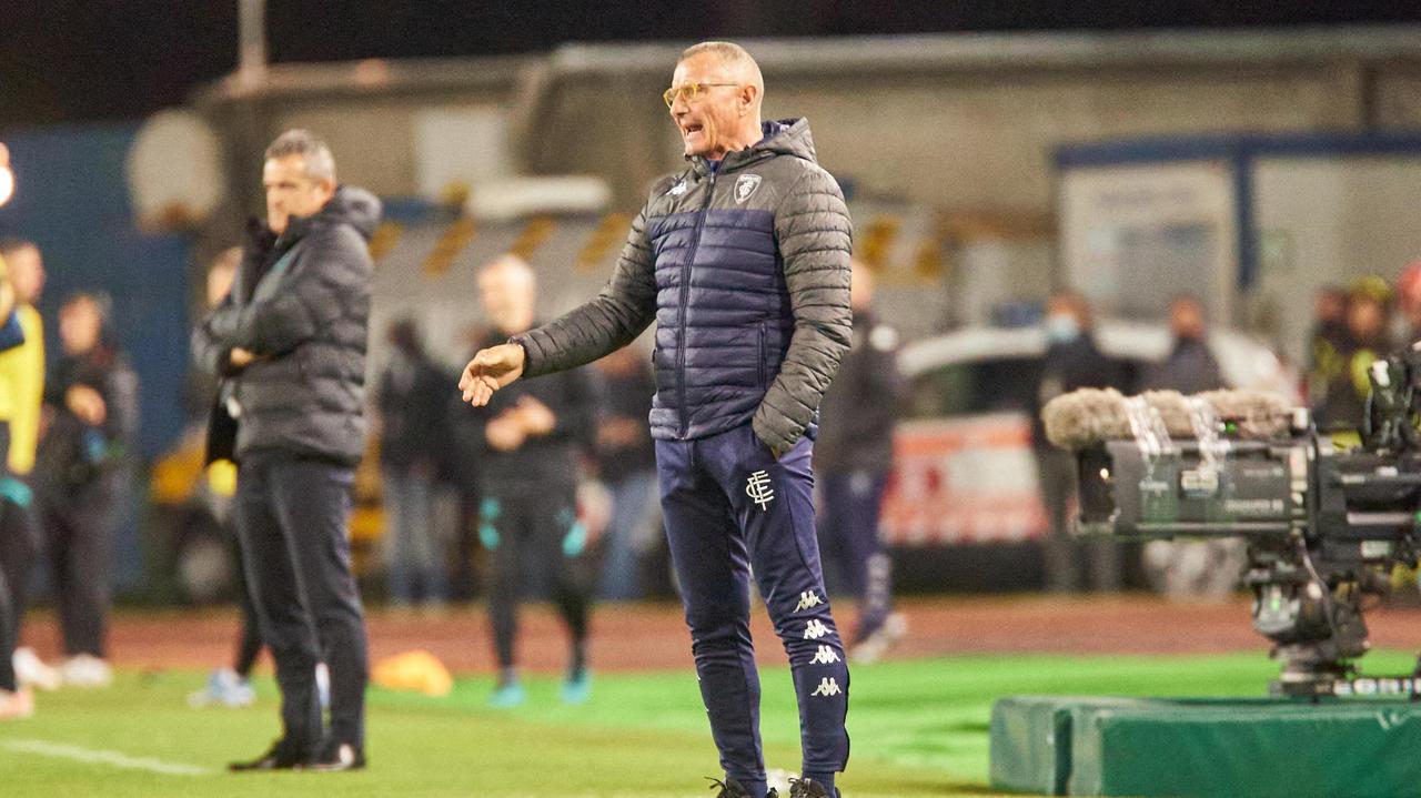 Aurelio Andreazzoli a bordo campo durante Empoli-Inter (foto Sestini)