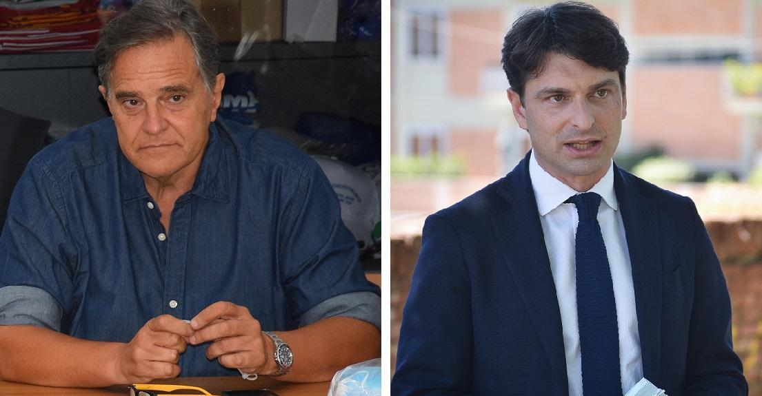 Da sinistra Andrea Ulmi, commissario provinciale della Lega, e Giacomo Cerboni, ex assessore (foto Agenzia Bf)