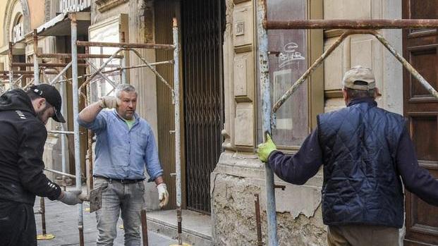 Sos Marraccini, si montano i ponteggi per la sicurezza