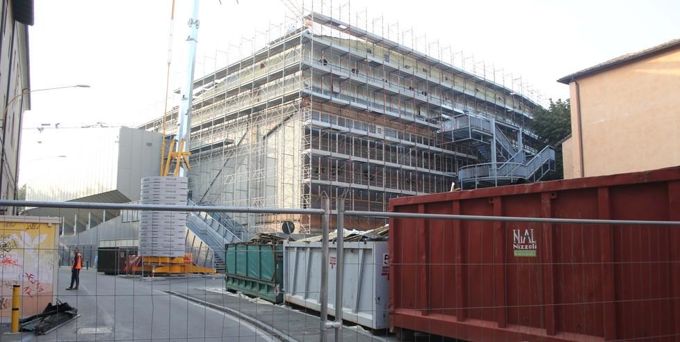 Il cantiere del palaBigi