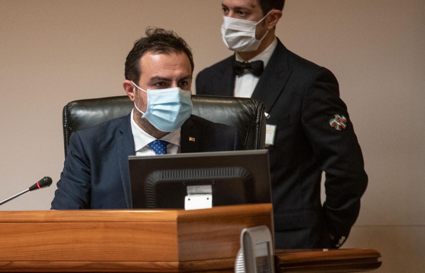 Michele Pais della Lega (46 anni), presidente del consiglio regionale sardo