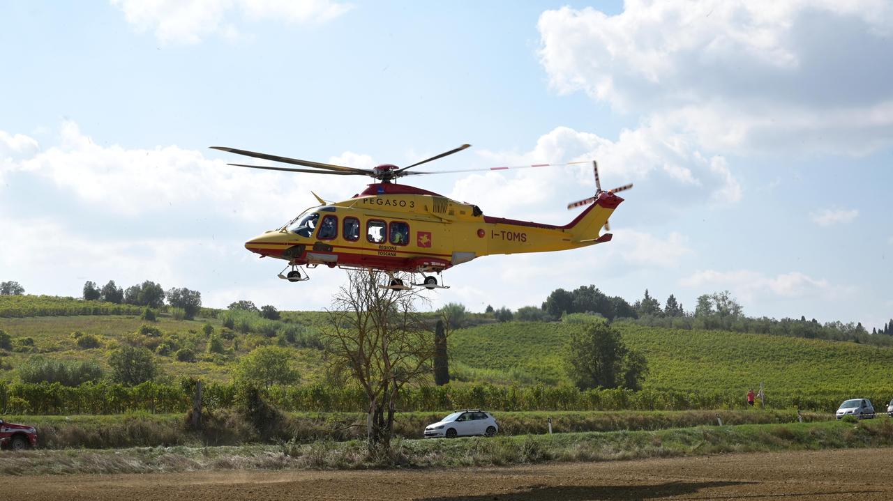 L'elisoccorso Pegaso ha trasporto l'uomo all'ospedale Scotte di Siena (Foto di repertorio)