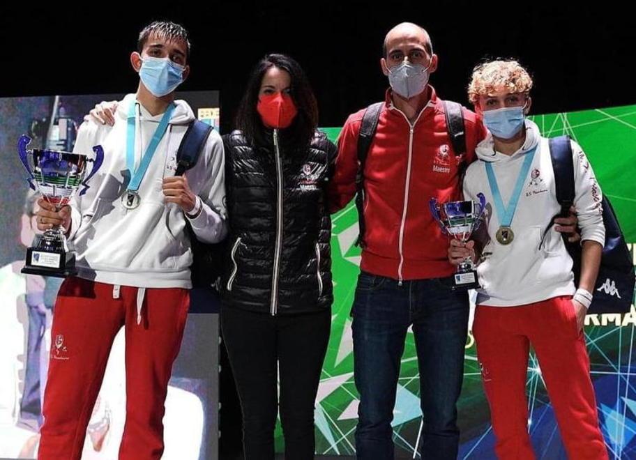 Due argenti e tante gioie I giovani del Pisascherma brillano al Gpg di Riccione