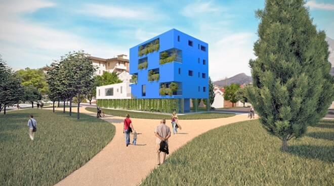 Uno dei rendering diffusi dal Comune sul piano Pinqua