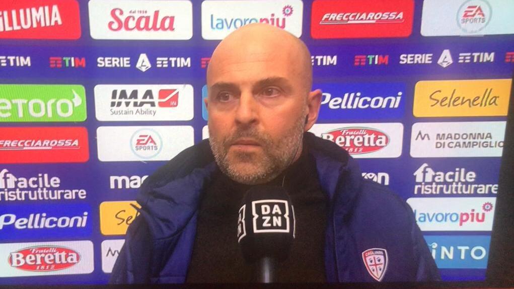 Giulini ai microfoni di Dazn a fine partita