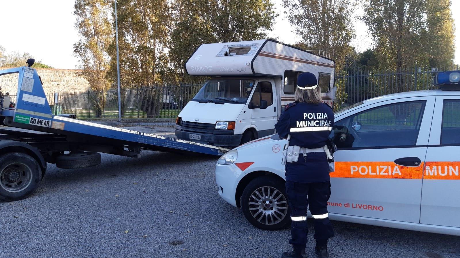 Una rimozione in via Passaponti