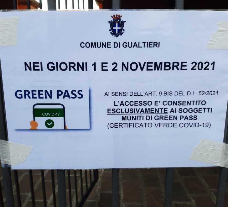 Al cimitero? Si entra solo con il Green pass 