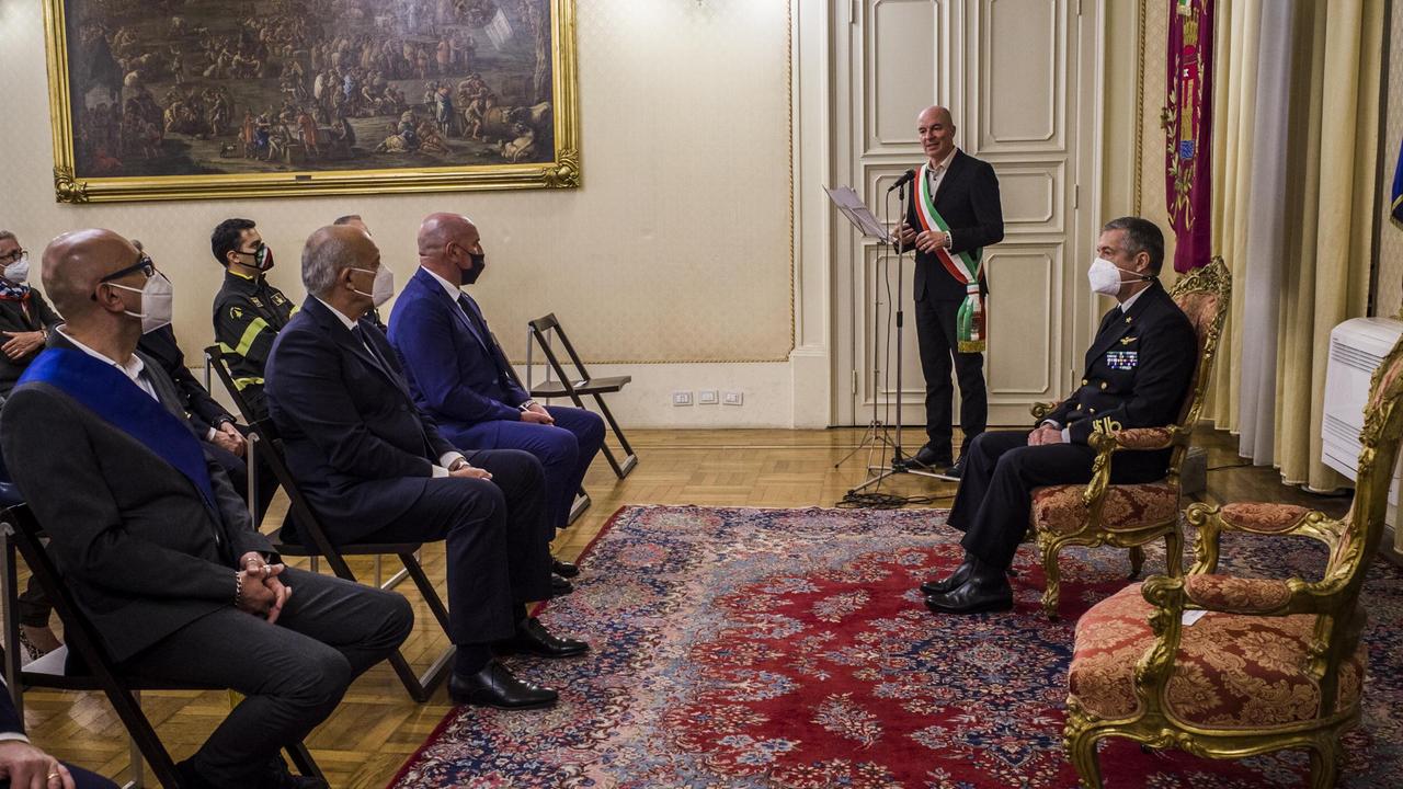 Un momento della cerimonia (foto Daniele Stefanini/Silvi)