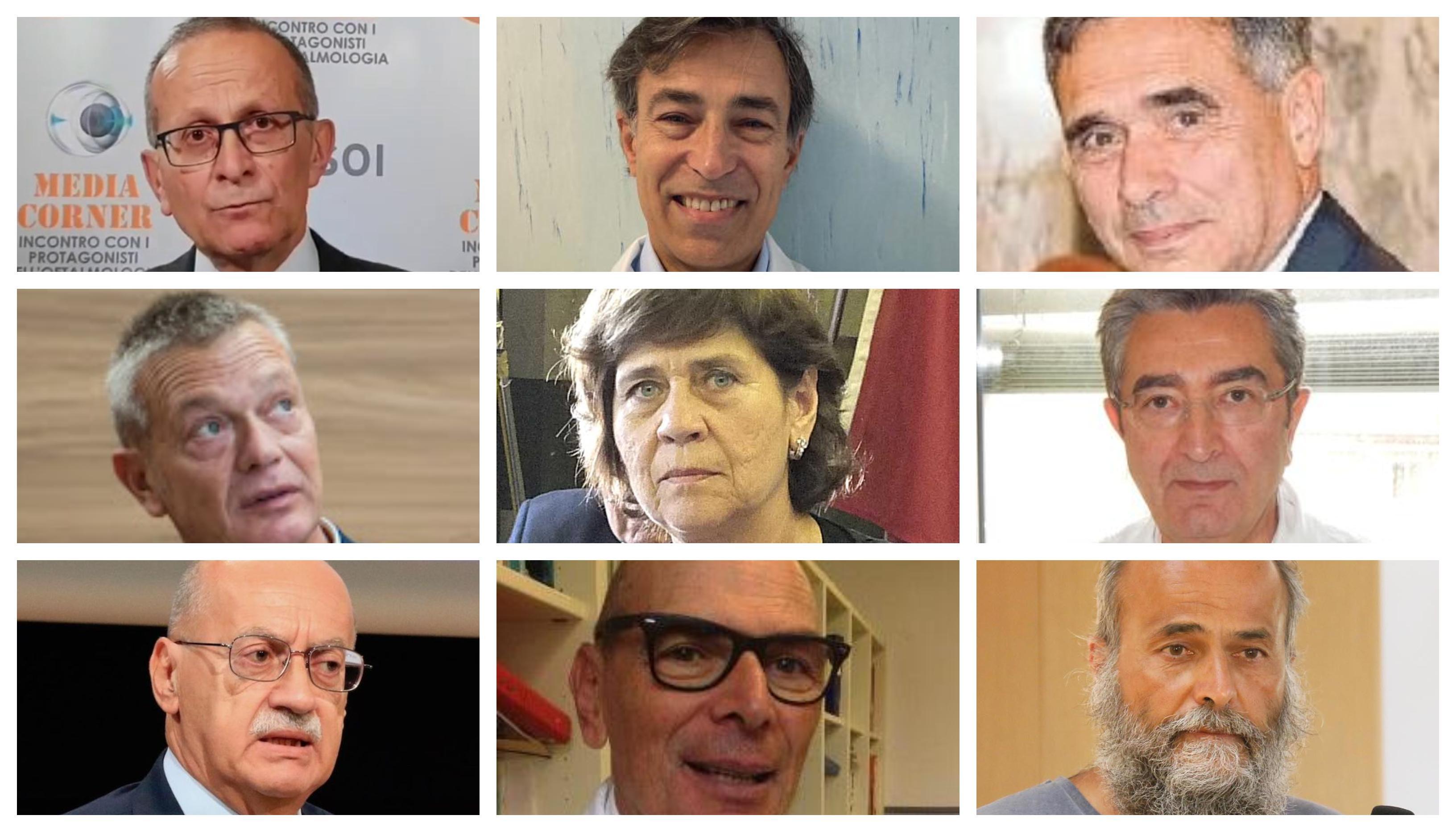 Da sinistra in alto: Marco Nardi, Paolo Muiesan, Mario Petrini, Marco Innocenti, Maria Grazia Bongiorni, Marco Carini, Gaetano Privitera, Francesco Menichetti, Paolo Malacarne