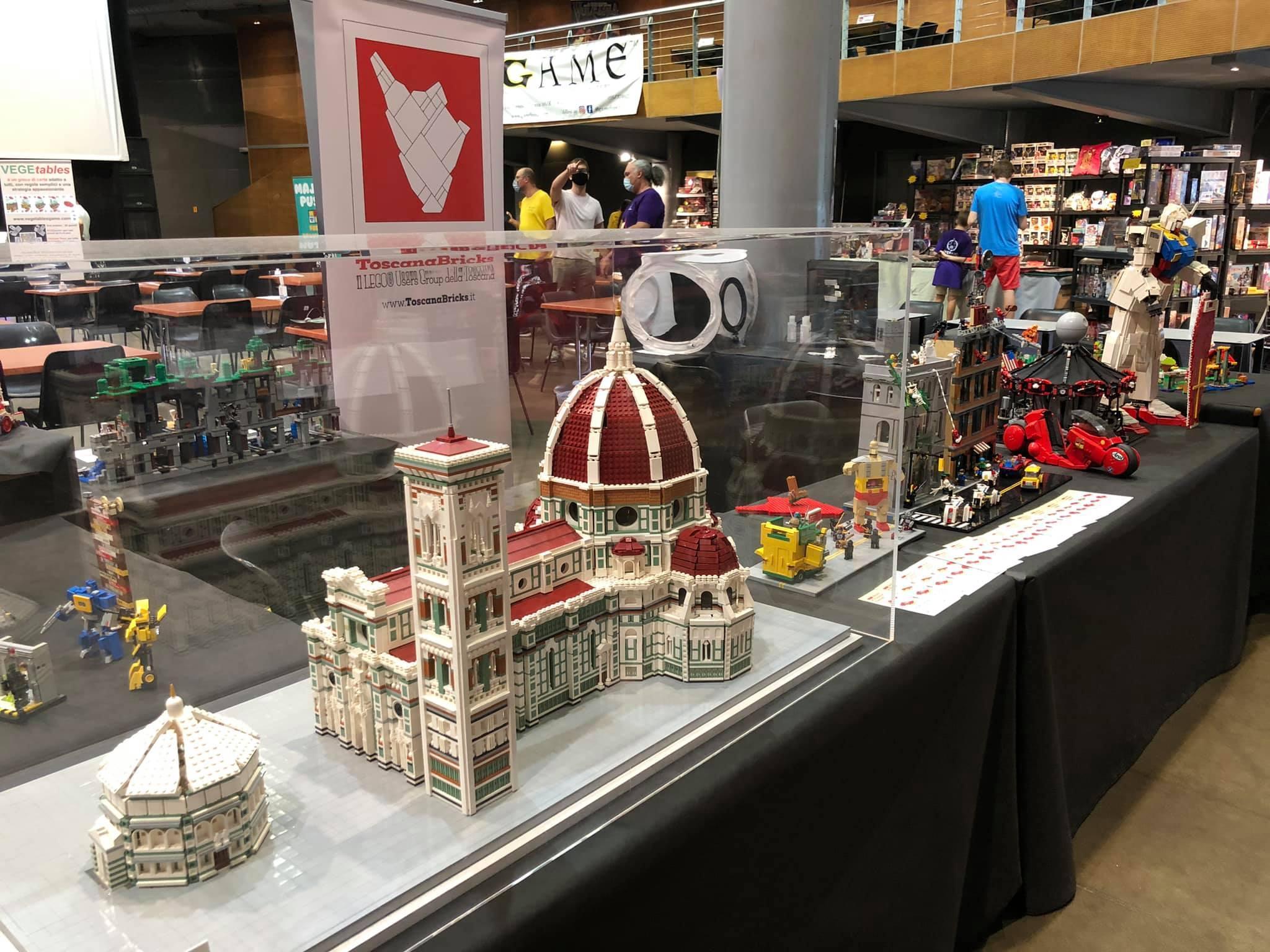Una riproduzione in Lego che sarà esposta domani a Firenze