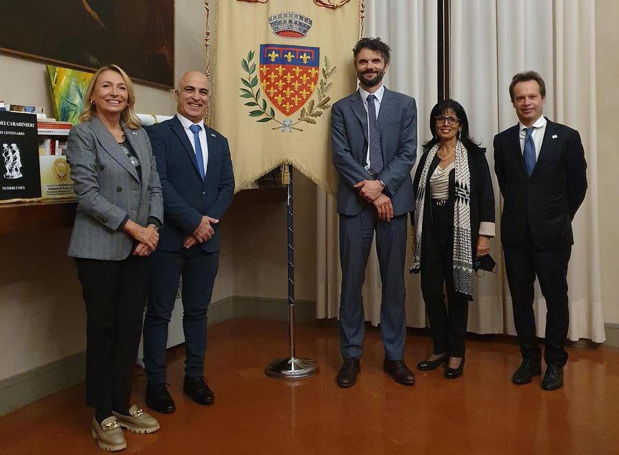 Il sindaco incontra l’ambasciatore d’Israele con Carrai