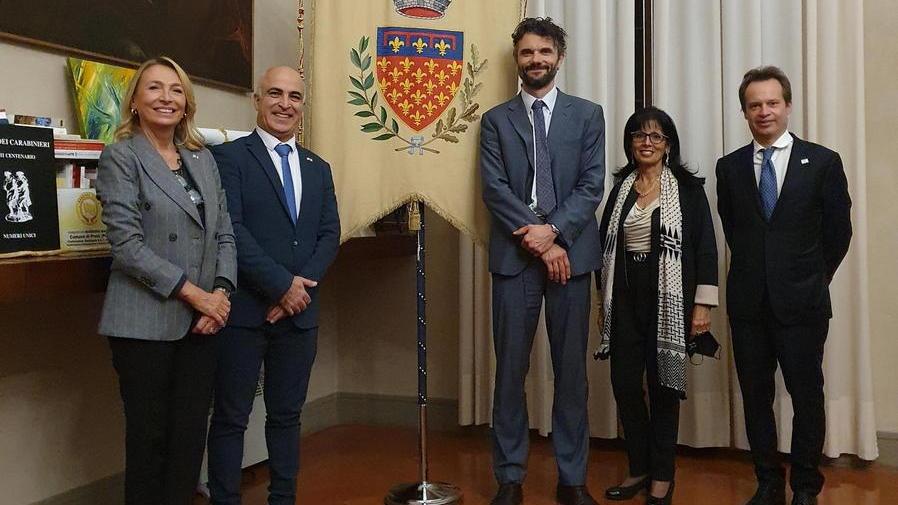 Il sindaco incontra l’ambasciatore d’Israele con Carrai