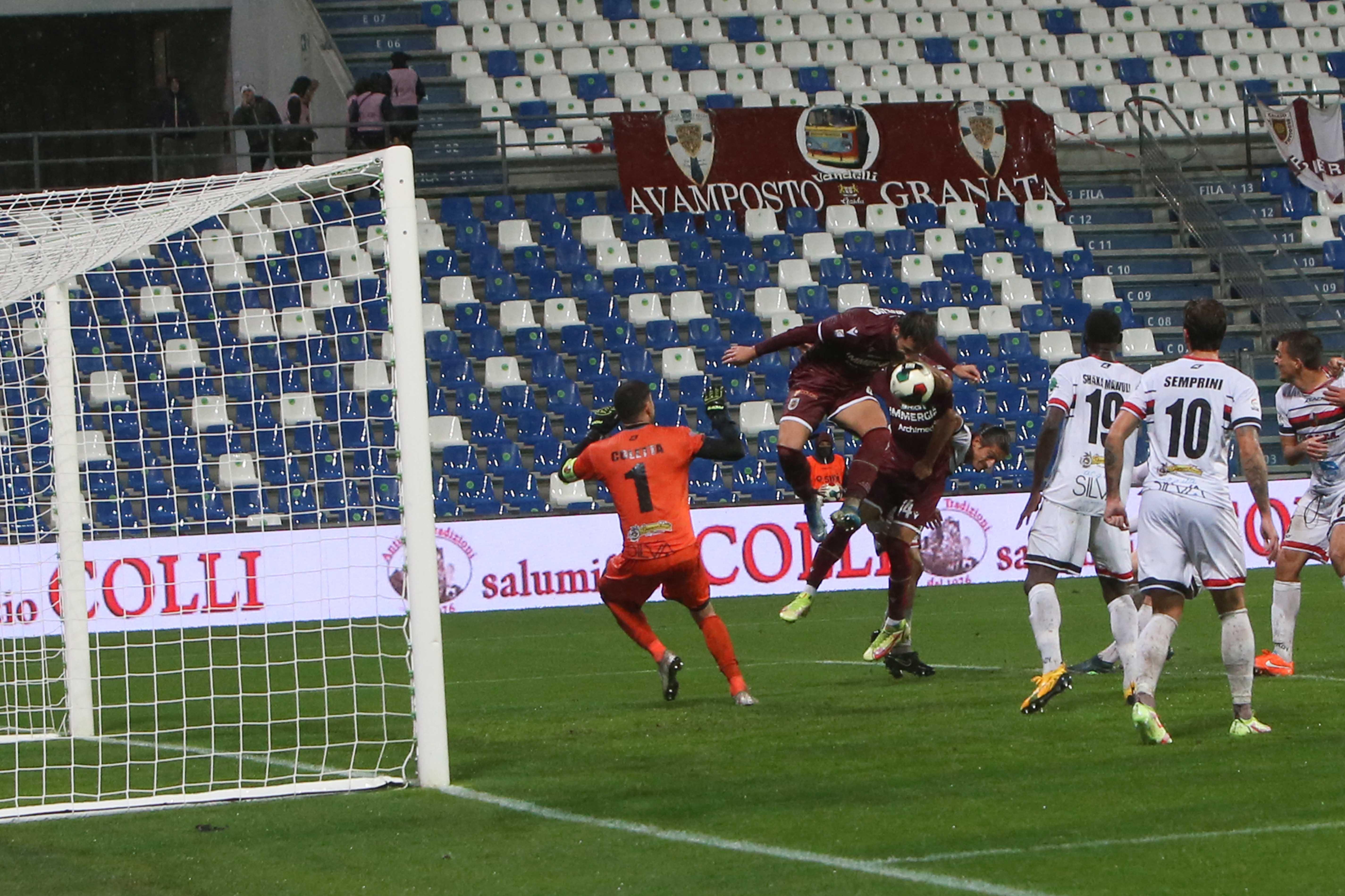 Il gol di Paolo Rozzio che ha chiuso il match contro la Lucchese