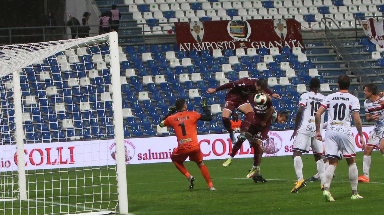 Il gol di Paolo Rozzio che ha chiuso il match contro la Lucchese
