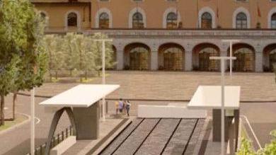 Un rendering del progetto della tramvia